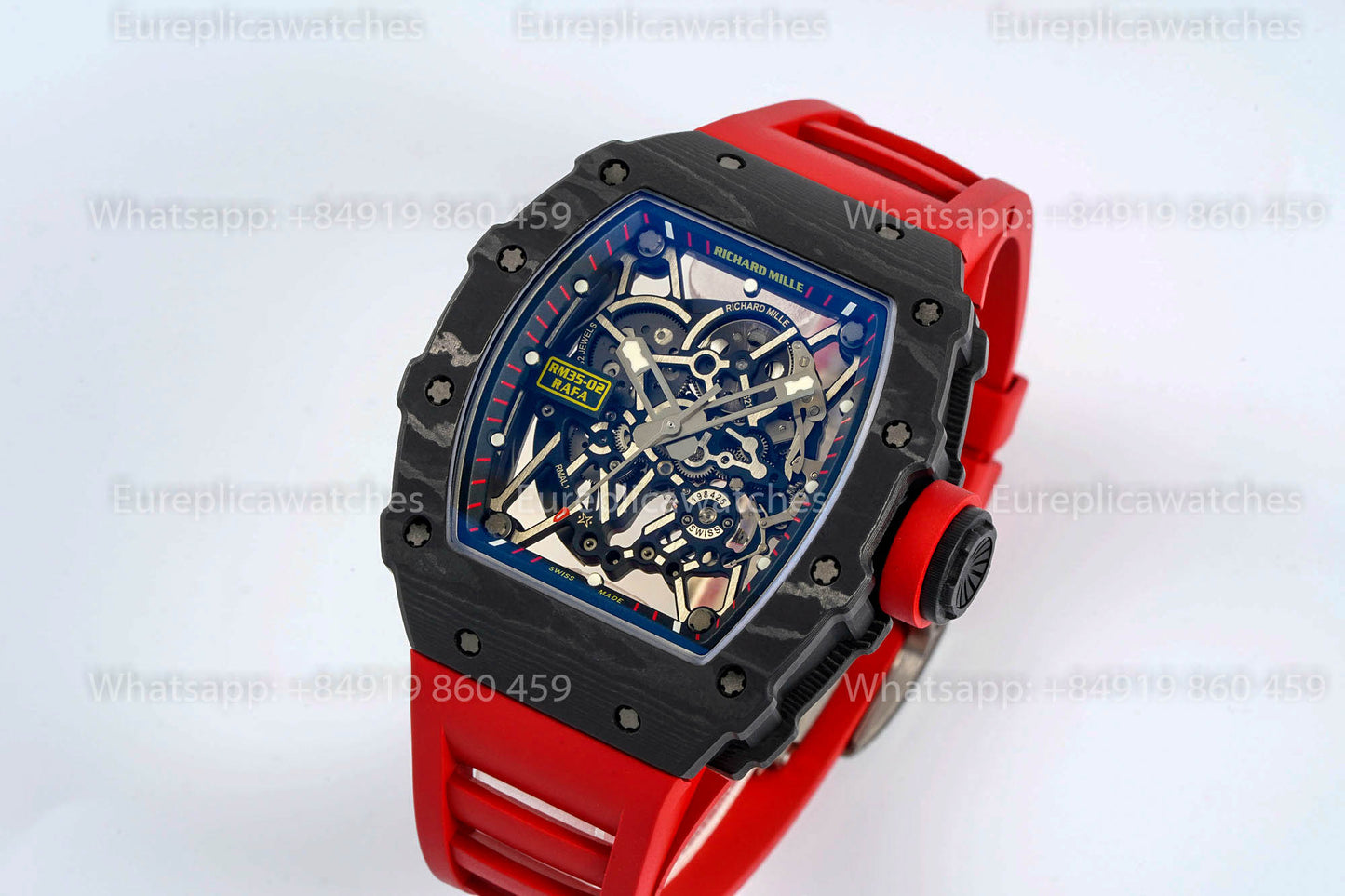 Richard Mille RM35-02 Rafael Nadal Red cinturino TPT versione migliore 1:1 VA Fabbrica