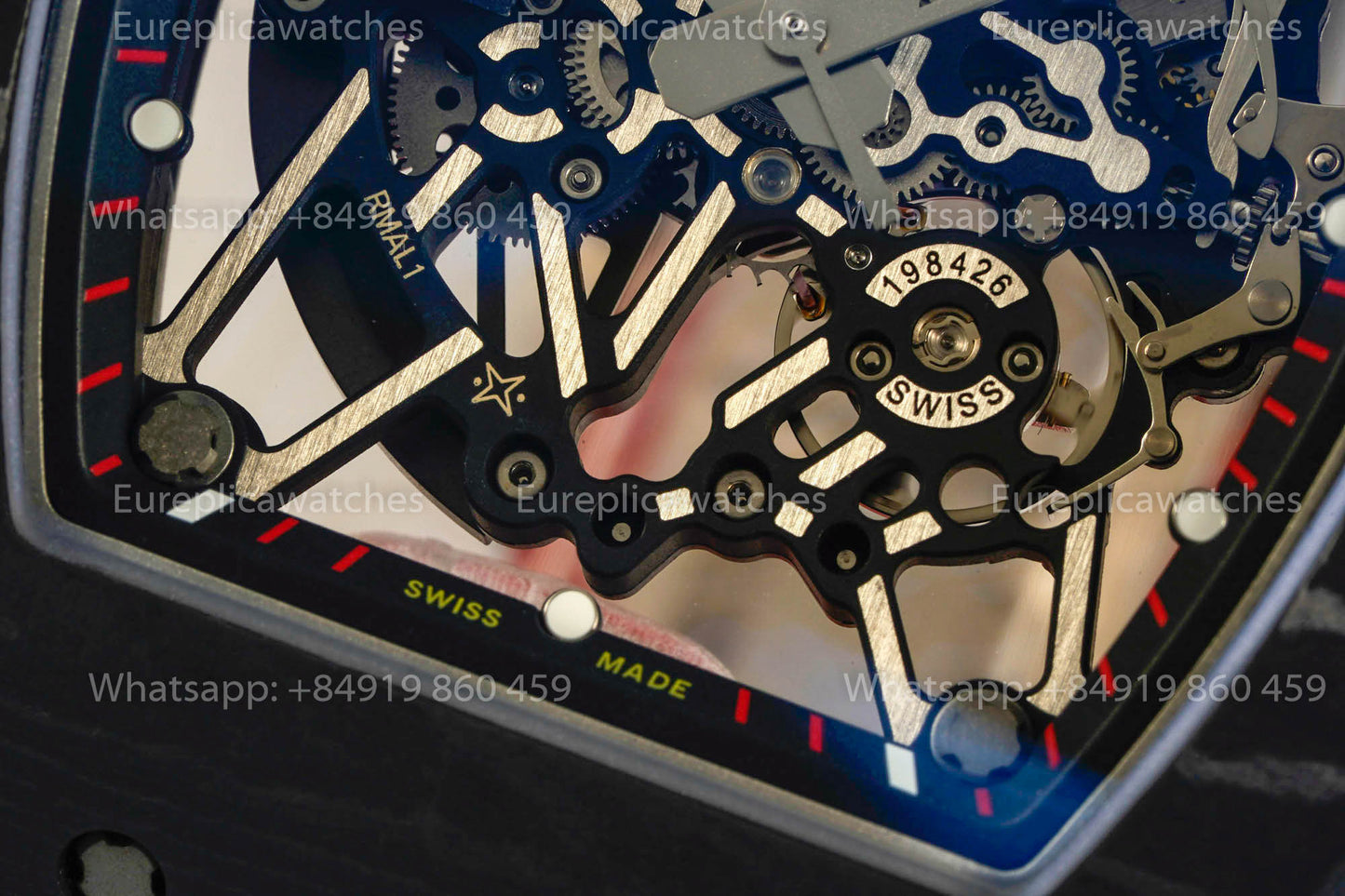 Richard Mille RM35-02 Rafael Nadal Red cinturino TPT versione migliore 1:1 VA Fabbrica