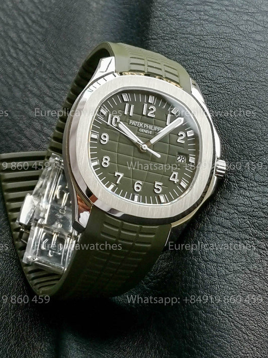 Patek Philippe Aquanaut 5167 Verde Gomma cinturino versione migliore 1:1 BBF Fabbrica quadrante verde