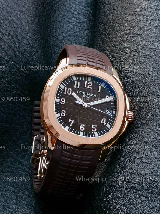 Patek Philippe Aquanaut 5167 Marrón Gomma cinturino versione migliore 1:1 BBF Fabbrica Brown quadrante
