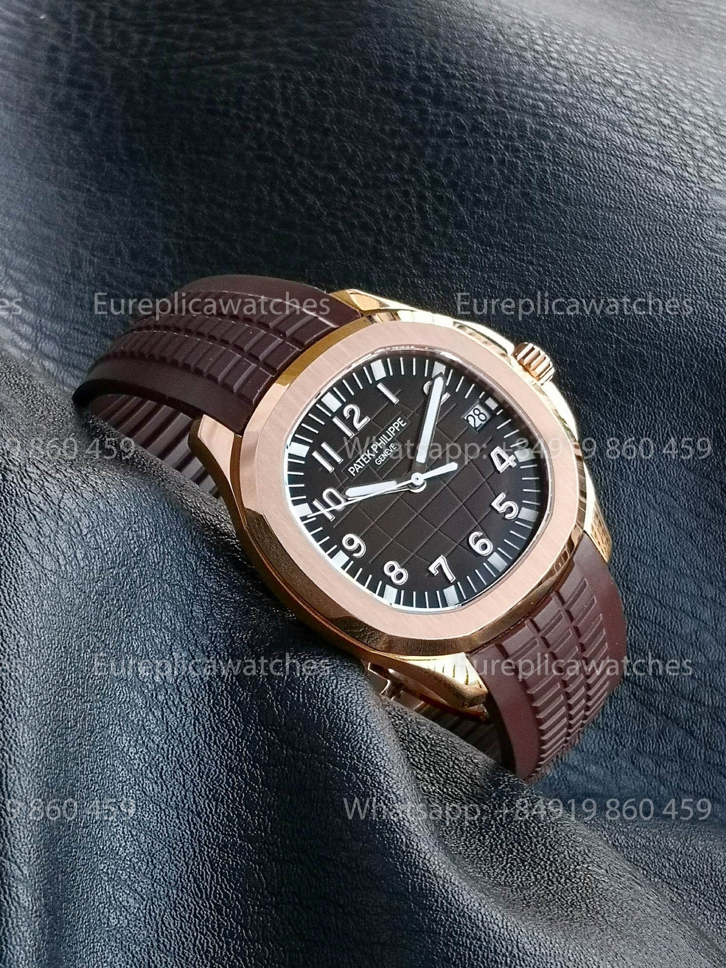 Patek Philippe Aquanaut 5167 Brown Gomma cinturino versão melhor 1:1 BBF Fabbrica Brown quadrante