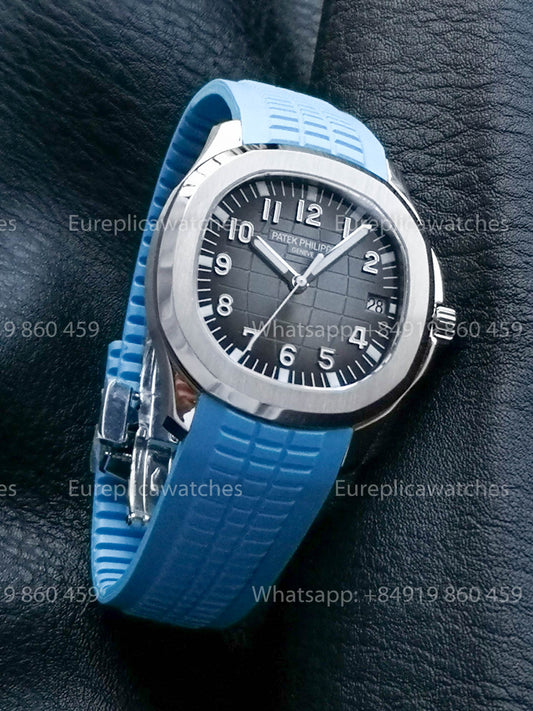 Patek Philippe Aquanaut 5167 Blu Gomma cinturino versione migliore 1:1 BBF Fabbrica Grigio quadrante