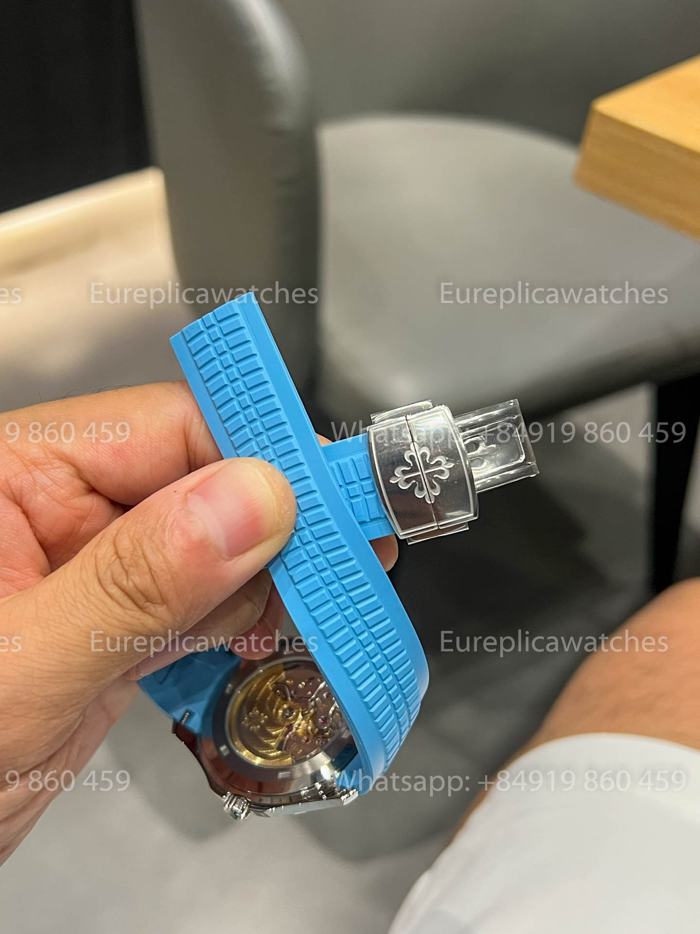 Patek Philippe Aquanaut 5167A Light Blu Gomma versión mejorada 1:1 BBF Fabbrica