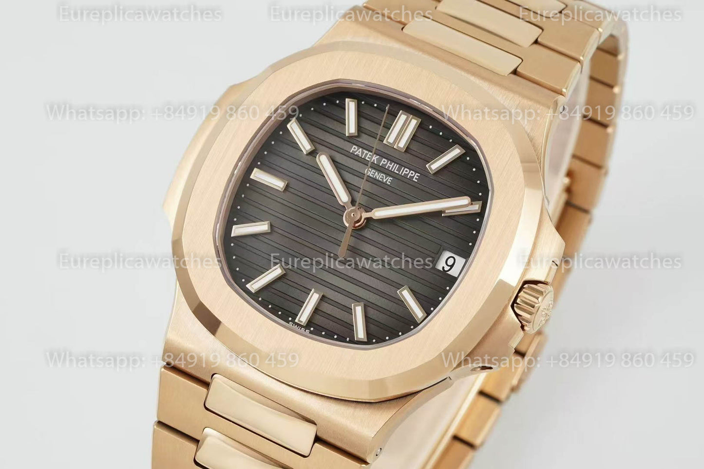 Patek Philippe Nautilus 5711/1R-001 Rosa Oro versione migliore 1:1 DDF Fabbrica Grigio quadrante