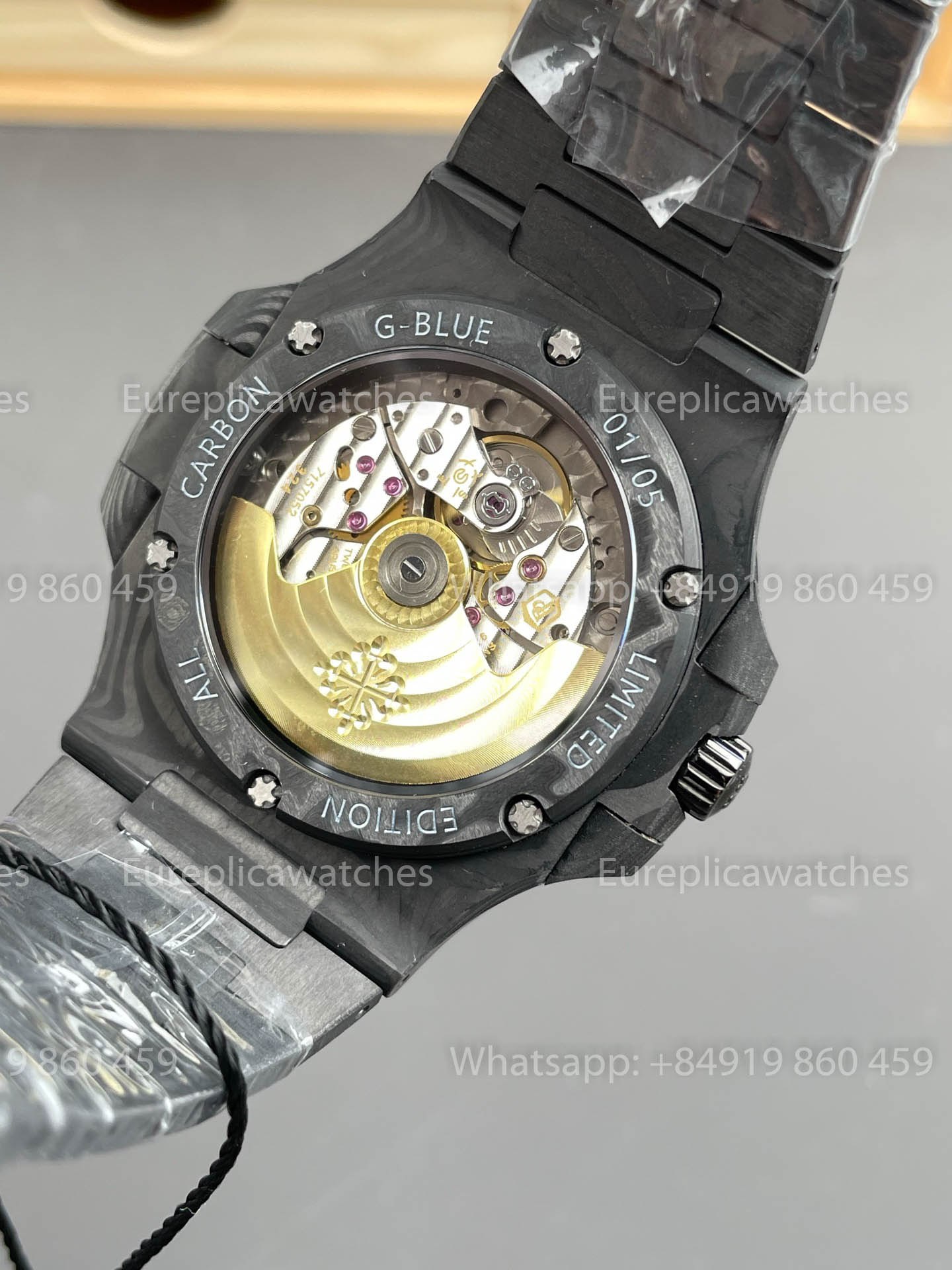 Patek Philippe Nautilus 5711 DiW 1:1 Melhor Versão Caixa de Fibra de Carbono Preta