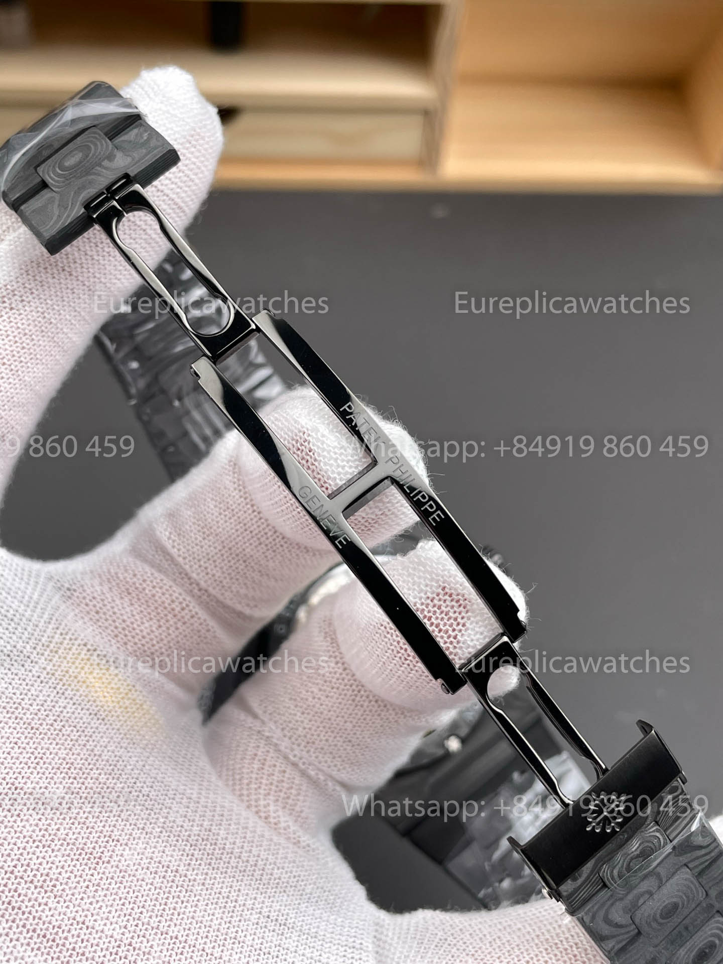 Patek Philippe Nautilus 5711 DiW 1:1 Melhor Versão Caixa de Fibra de Carbono Preta