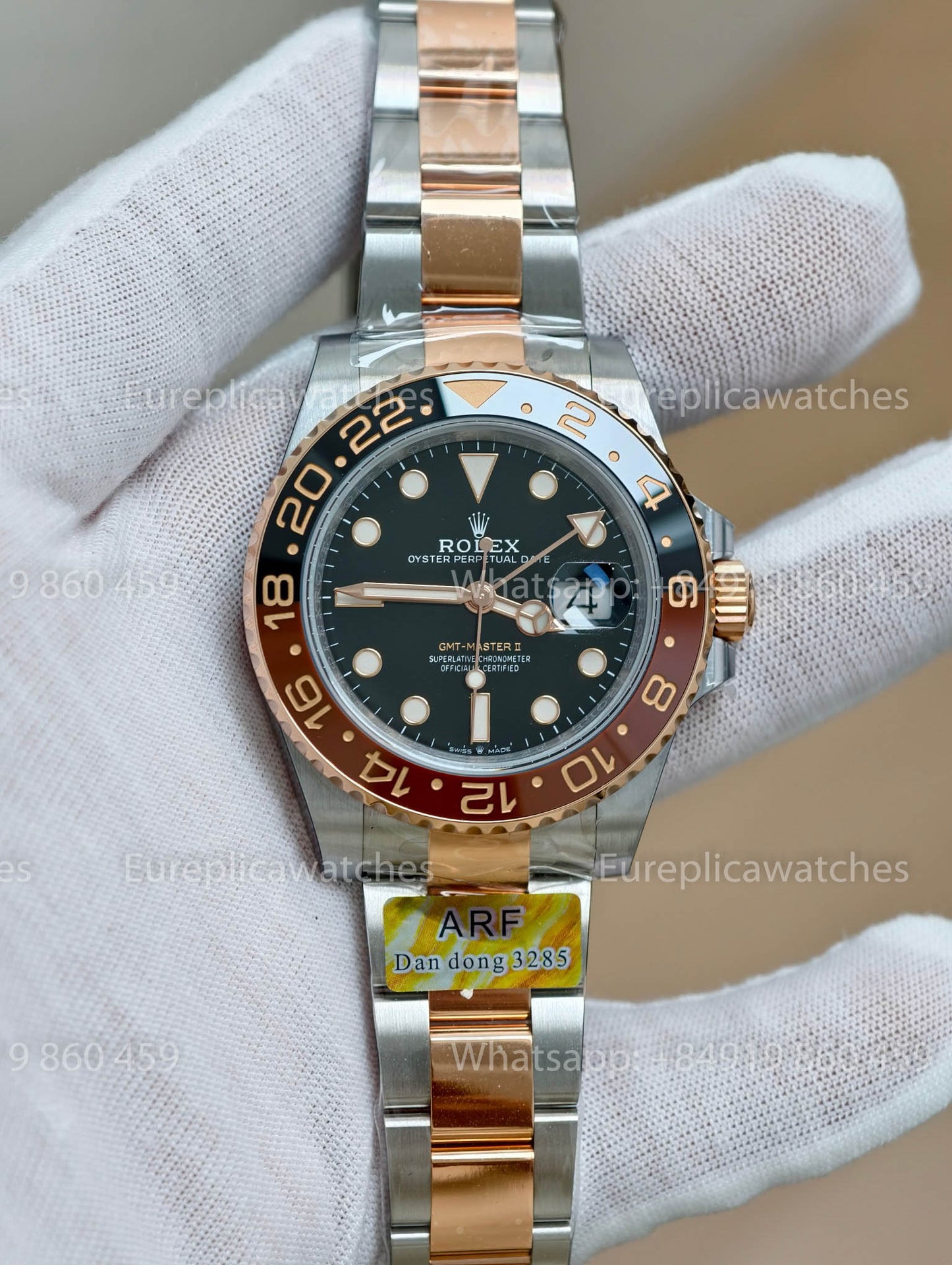 Rolex GMT-Master II M126711CHNR-0001 ARF Factory miglior versione 1:1 con bracciale Oyster, nuovo 2025