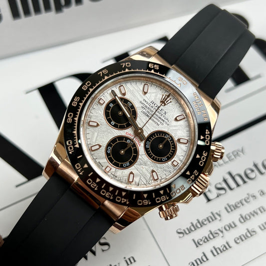 Rolex Cosmograph Daytona 116515LN quadrante in meteorite 18k Rosa Oro Coated