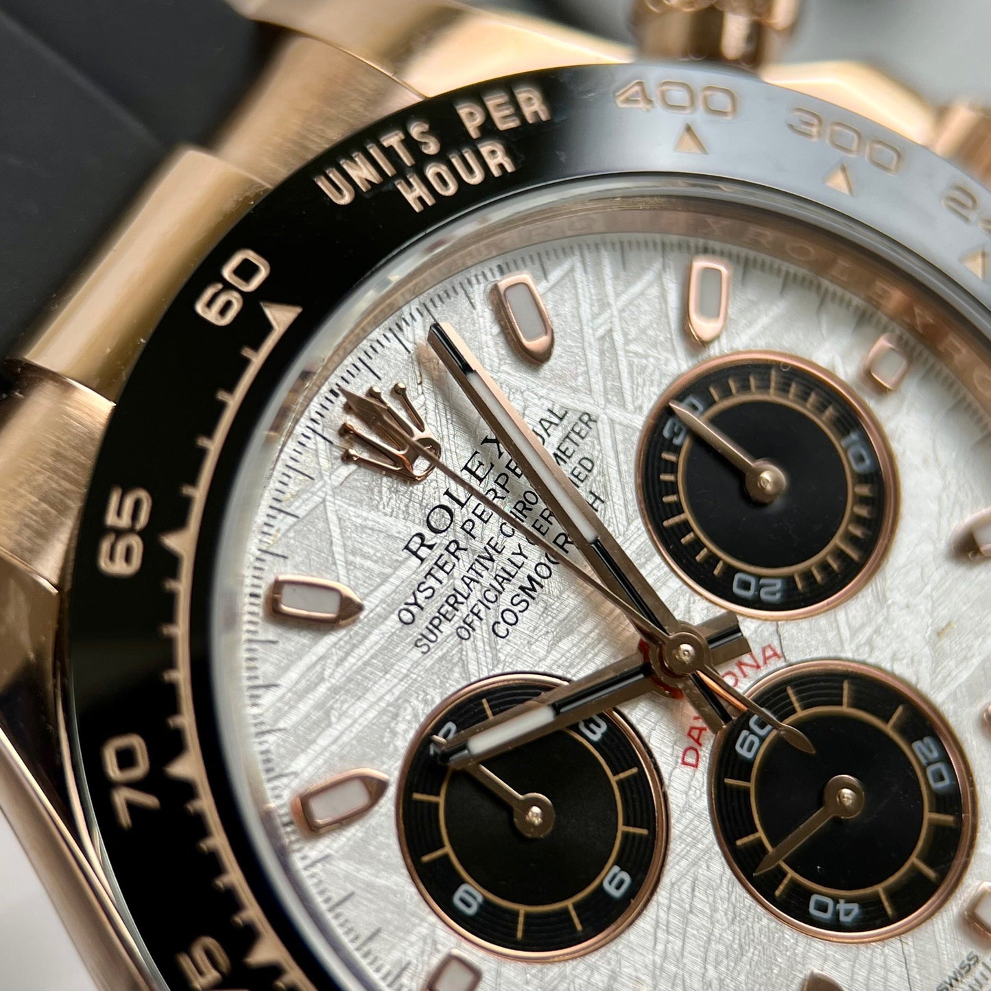 Rolex Cosmograph Daytona 116515LN quadrante in meteorite 18k Rosa Oro Coated