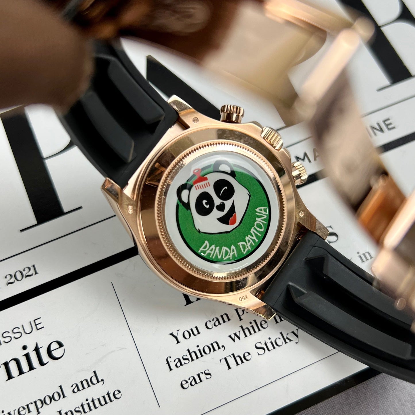 Rolex Cosmograph Daytona 116515LN quadrante in meteorite 18k Rosa Oro Coated