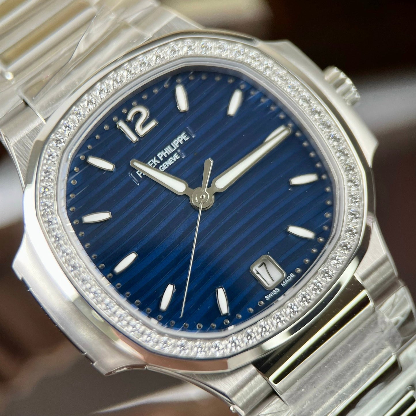 Patek Philippe Nautilus 7118/1A-001 1:1 edizione migliore 3K Fabbrica quadrante blu