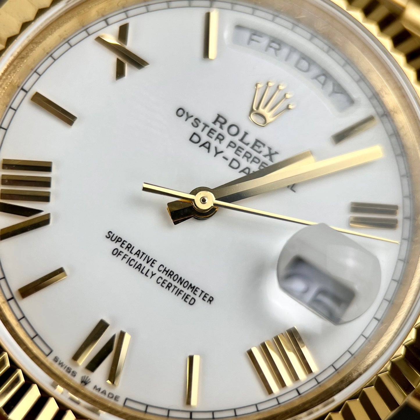 Rolex Day-Date 40 228238-0042 wrapped 18k Oro With a peso of 150 grams