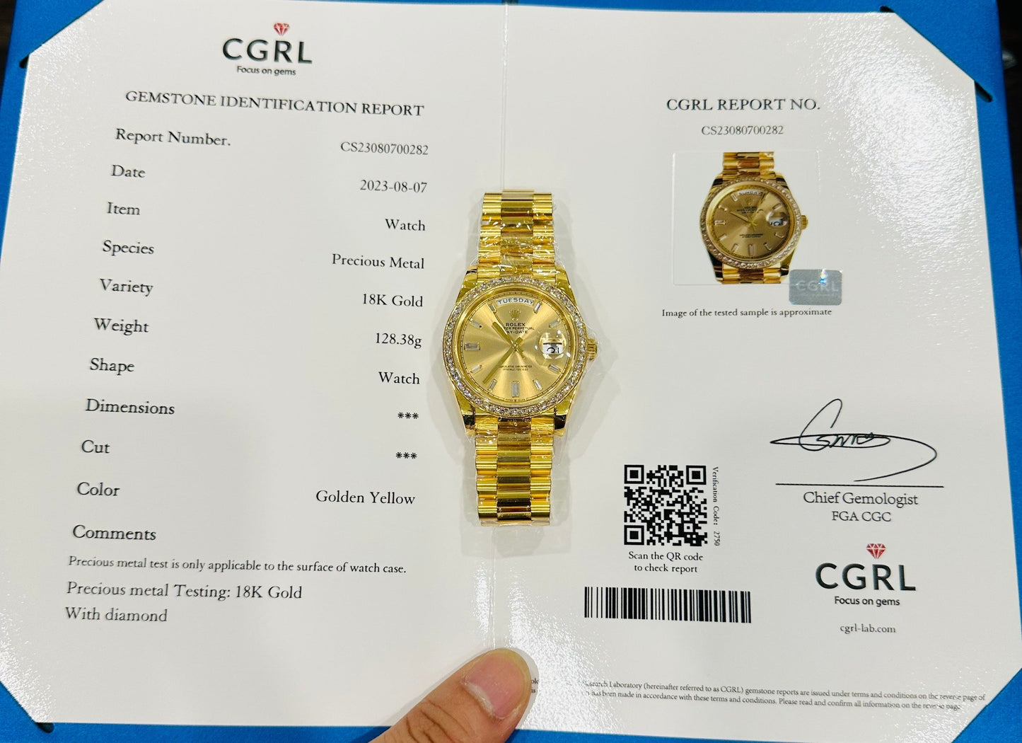 Rolex Day-Date 40 228348rbr-0002 Ouro Amarelo 18k Ouro incrustado com diamantes artificiais