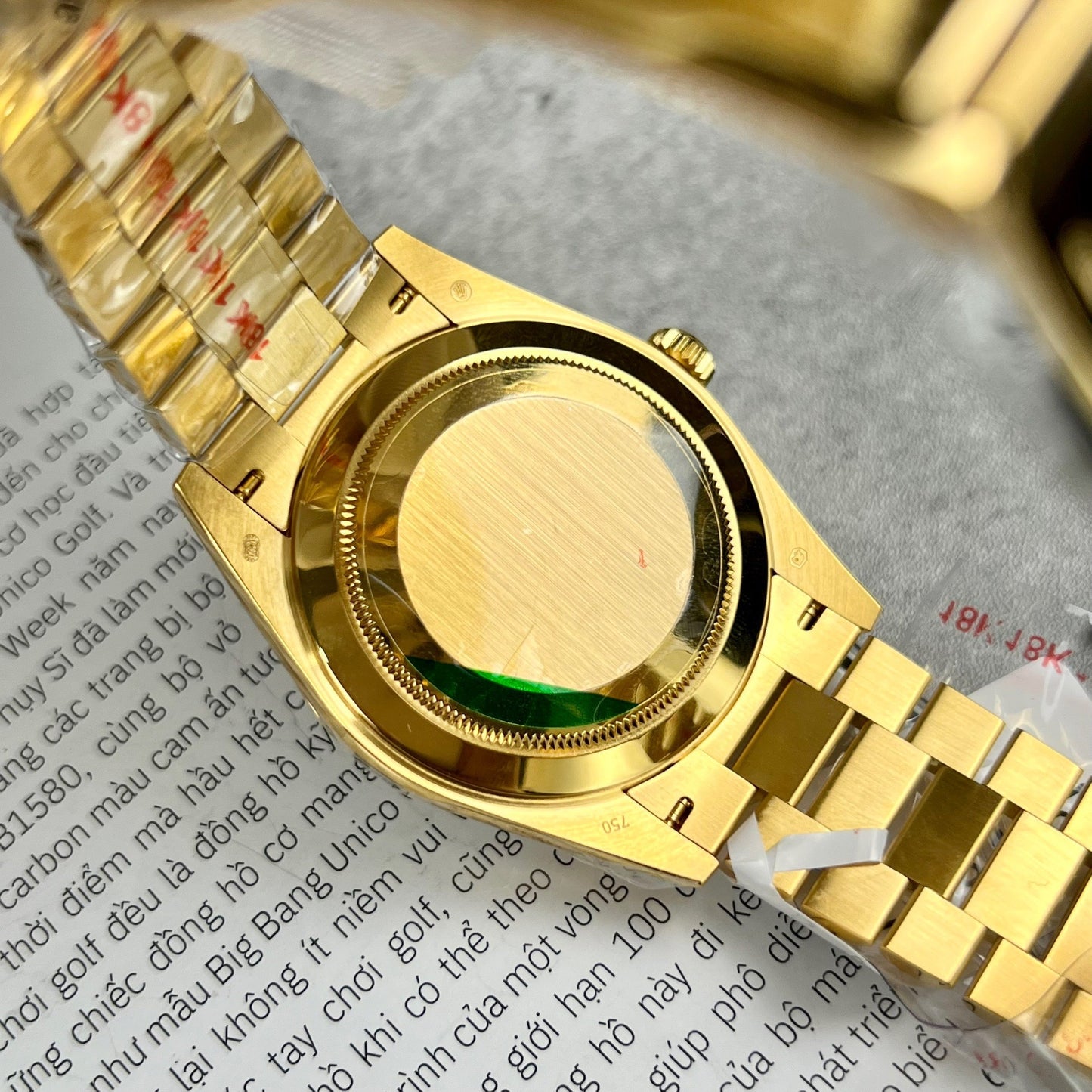 Rolex Day-Date 40 228348rbr-0002 Ouro Amarelo 18k Ouro incrustado com diamantes artificiais