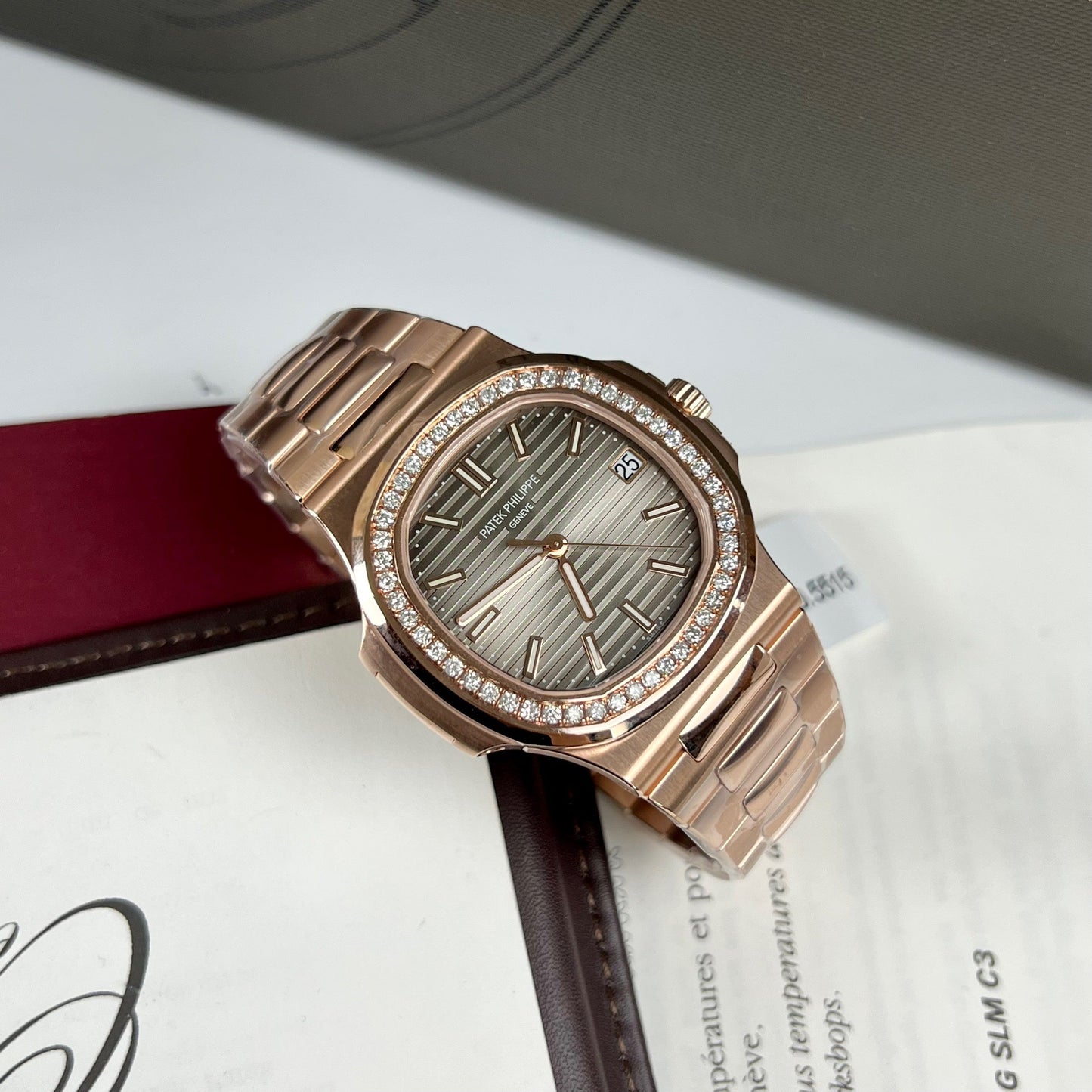 Patek Philippe Nautilus 5711/1R-001 -Wrapped 18k Rosa Oro and diamond from 3K Fabbrica