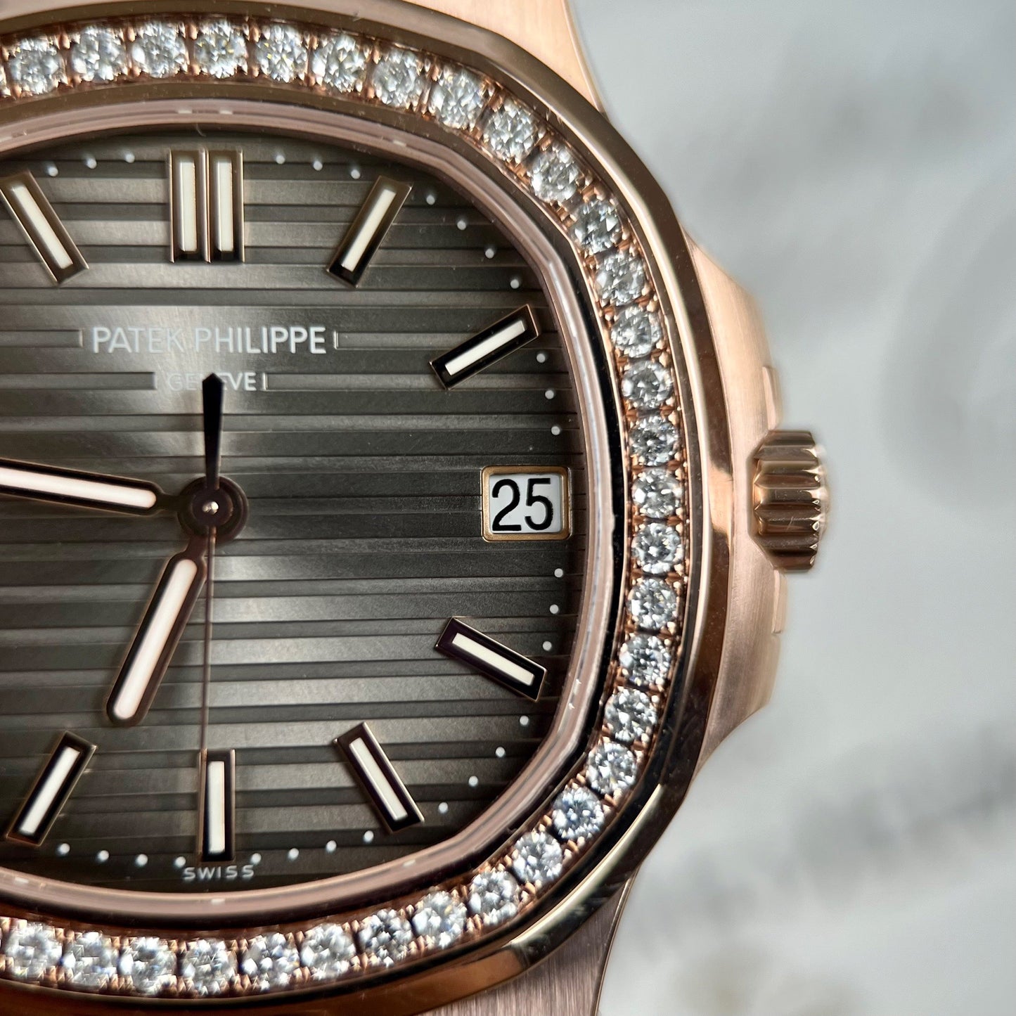 Patek Philippe Nautilus 5711/1R-001 -Wrapped 18k Rosa Oro and diamond from 3K Fabbrica