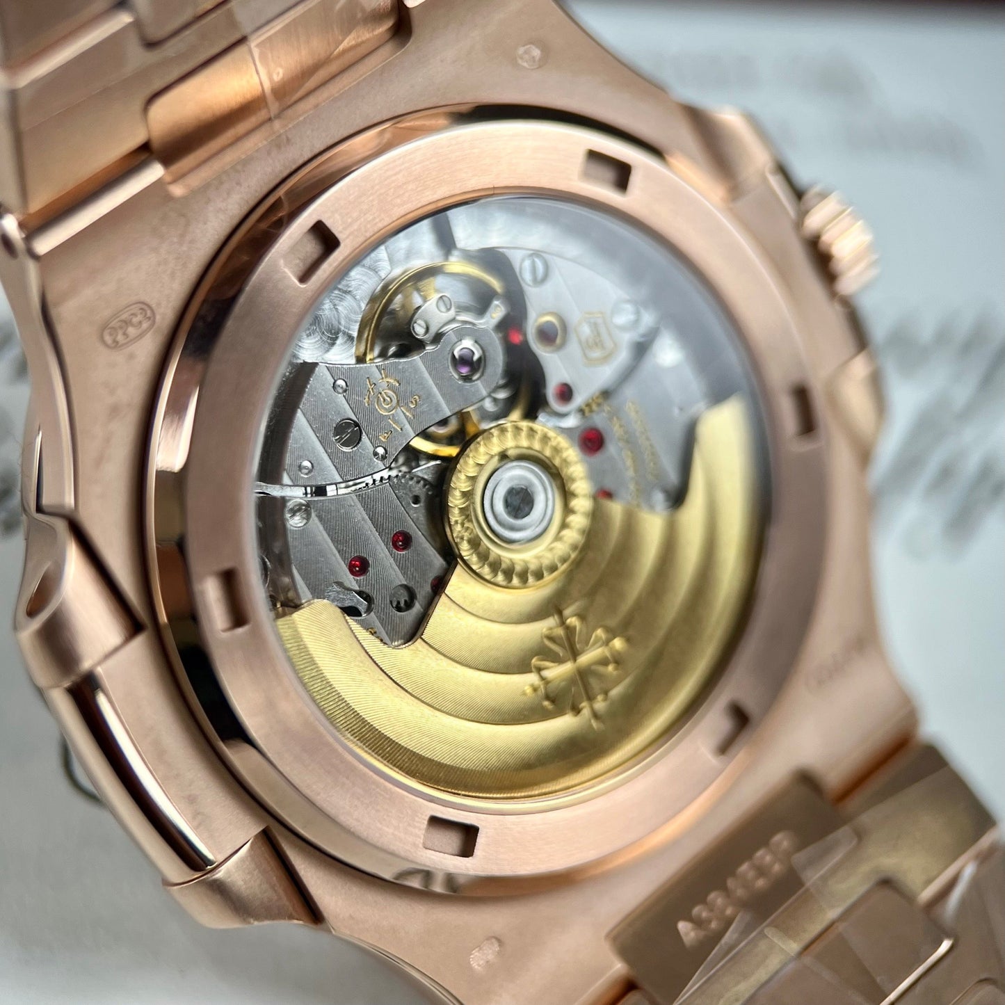Patek Philippe Nautilus 5711/1R-001 -Wrapped 18k Rosa Oro and diamond from 3K Fabbrica
