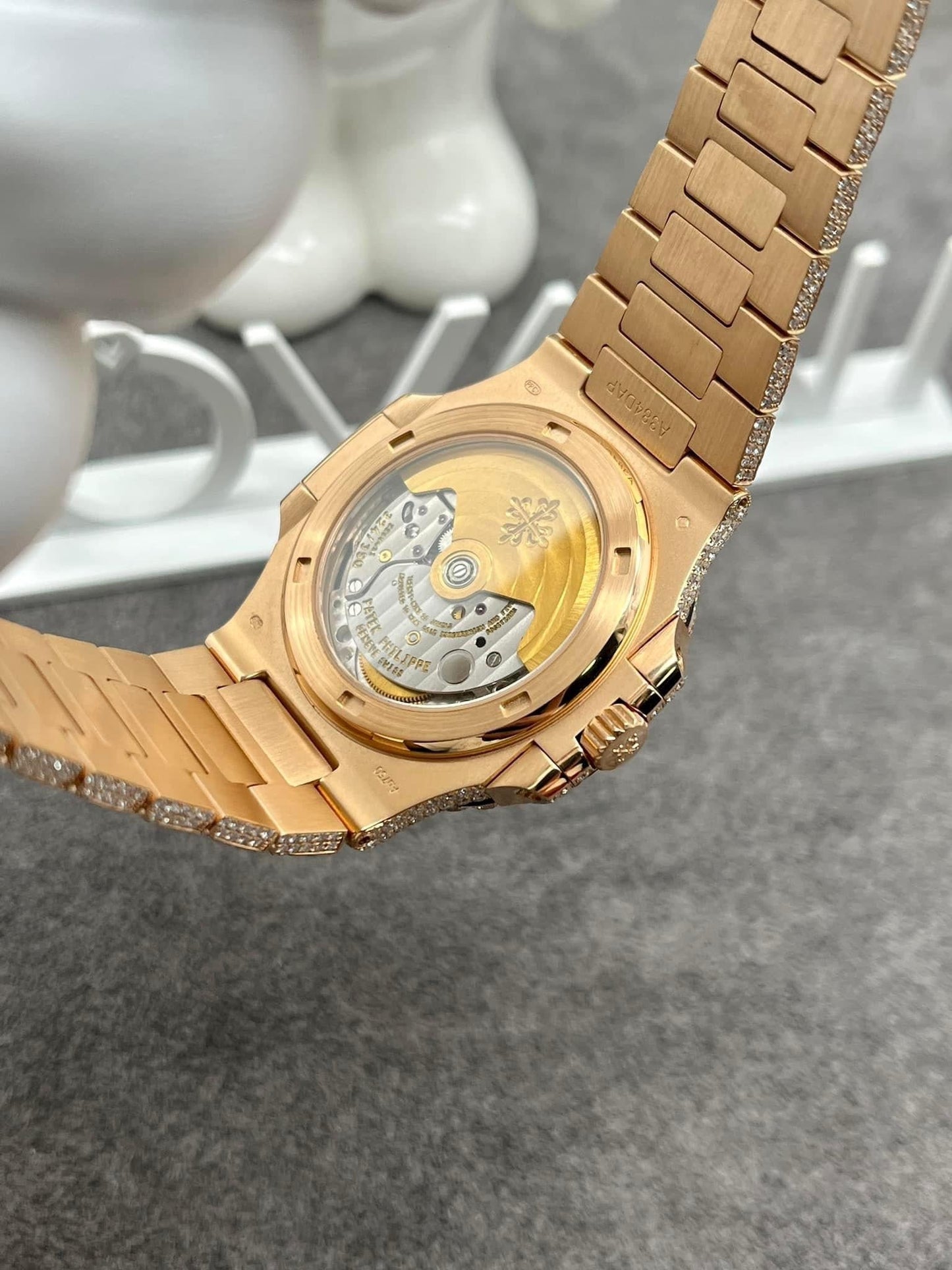 Patek Philippe Nautilus 5711 from 3K Fabbrica and custom Moissanite