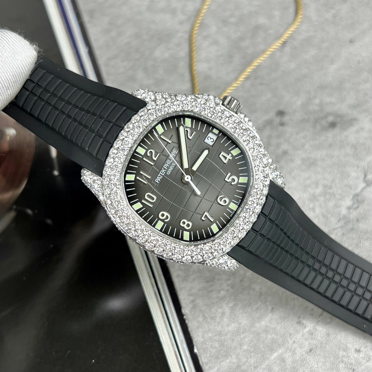 Patek Philippe Aquanaut 5167A-001 1:1 edizione migliore 3K Fabbrica Custom Mossanite