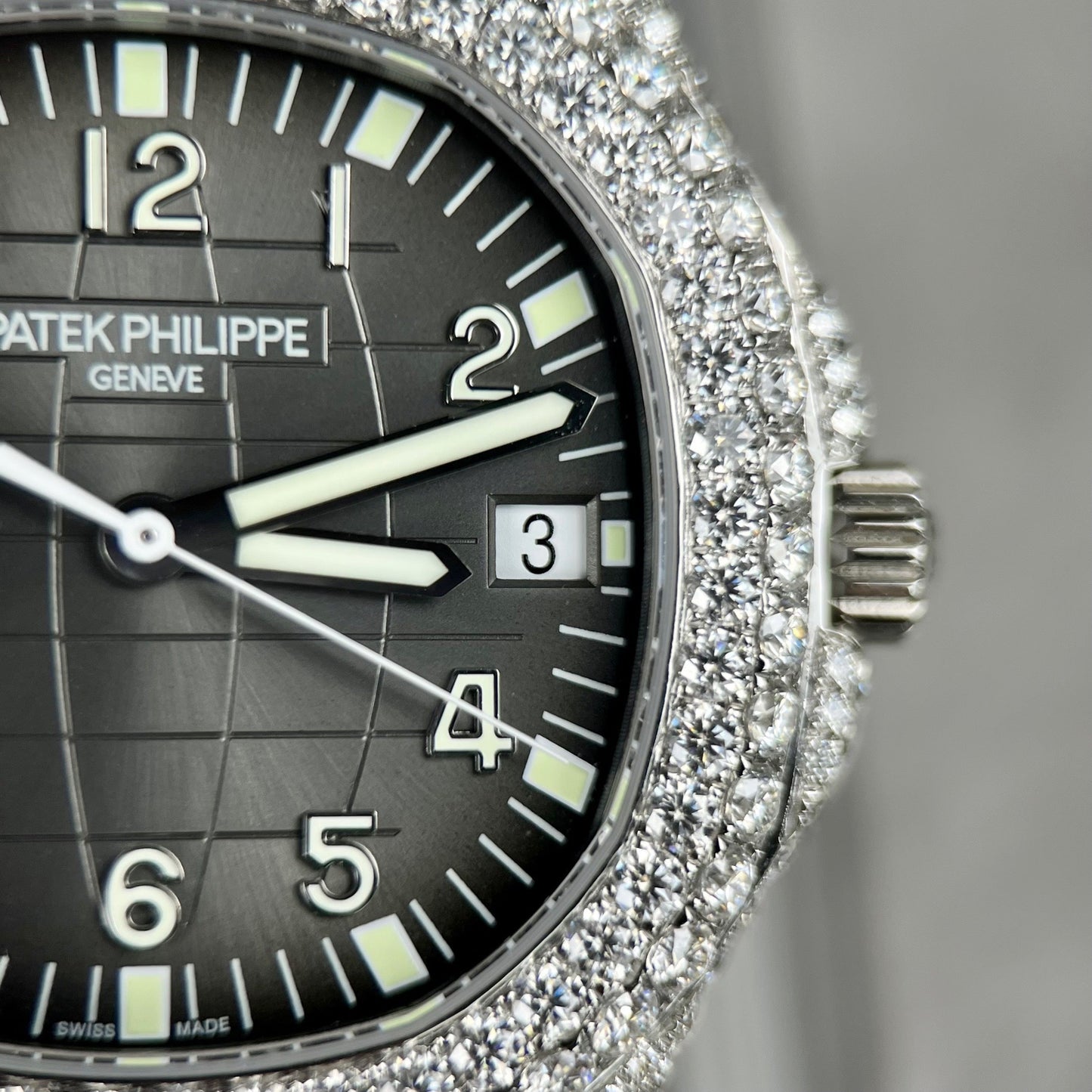 Patek Philippe Aquanaut 5167A-001 1:1 edizione migliore 3K Fabbrica Custom Mossanite
