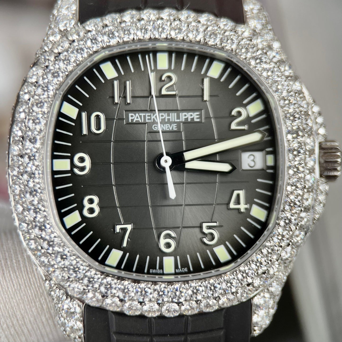 Patek Philippe Aquanaut 5167A-001 1:1 edizione migliore 3K Fabbrica Custom Mossanite