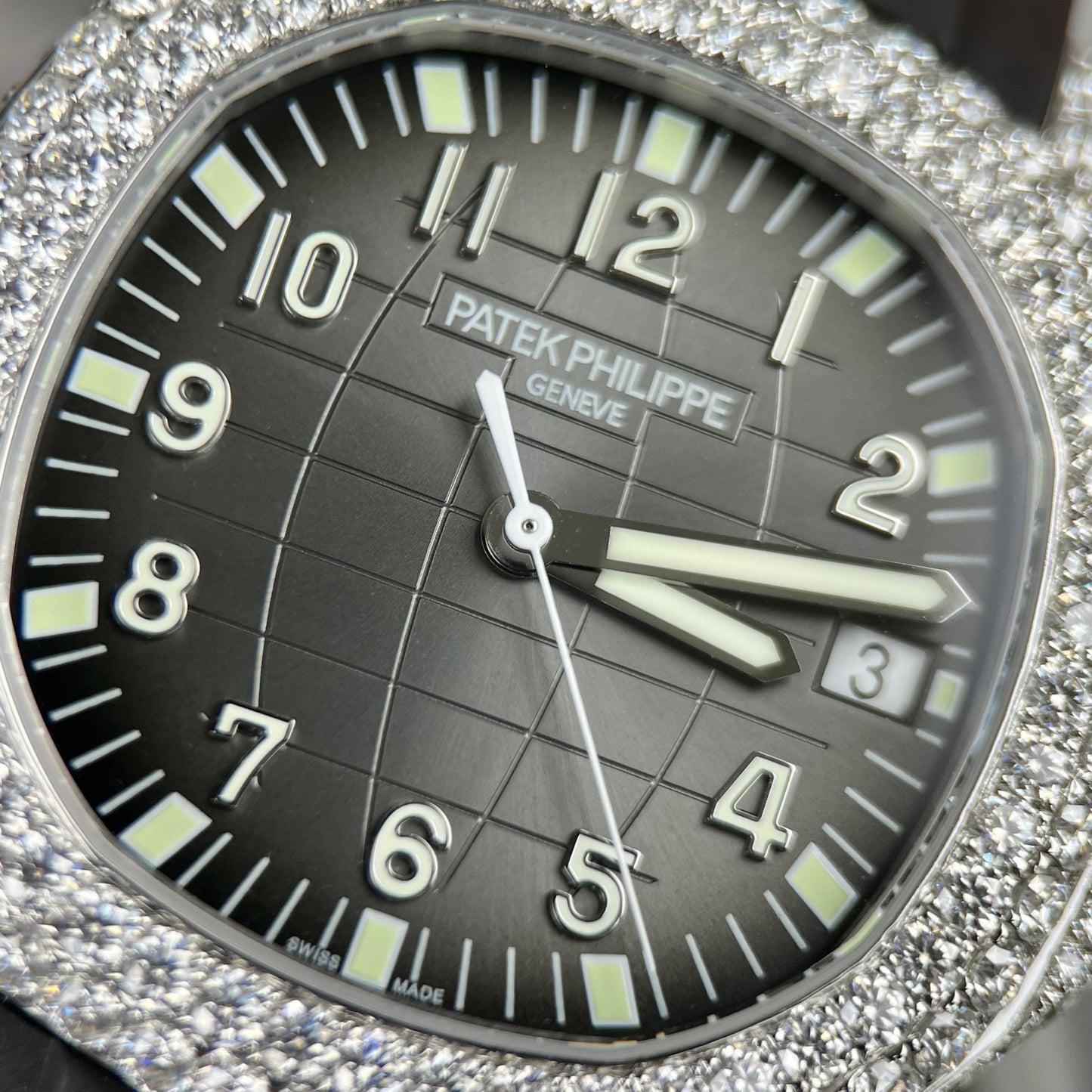 Patek Philippe Aquanaut 5167A-001 1:1 edizione migliore 3K Fabbrica Custom Mossanite