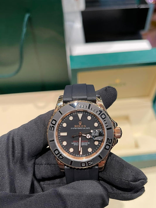 Rolex Yacht-Master 40 Rosa Oro Men's Watch 126655-0002 18k Rosa Oro coated GM