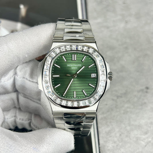 Patek Philippe Nautilus 5711/1A-014 made from 3K Fabbrica and custom Moissanite diamonds