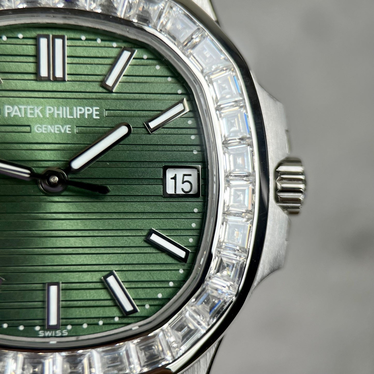 Patek Philippe Nautilus 5711/1A-014 made from 3K Fabbrica and custom Moissanite diamonds