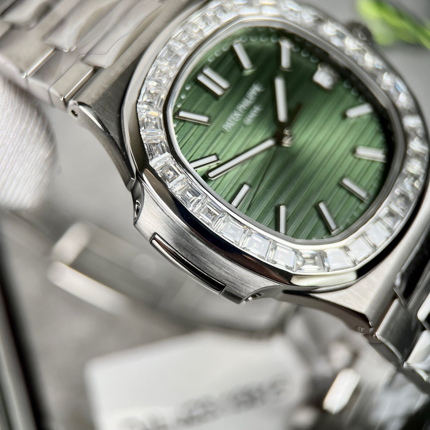 Patek Philippe Nautilus 5711/1A-014 made from 3K Fabbrica and custom Moissanite diamonds