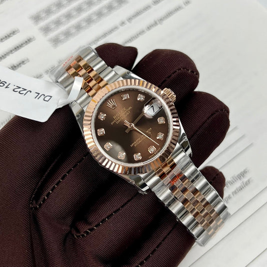Rolex Lady Datejust 279171 31mm Chocolate quadrante and diamond