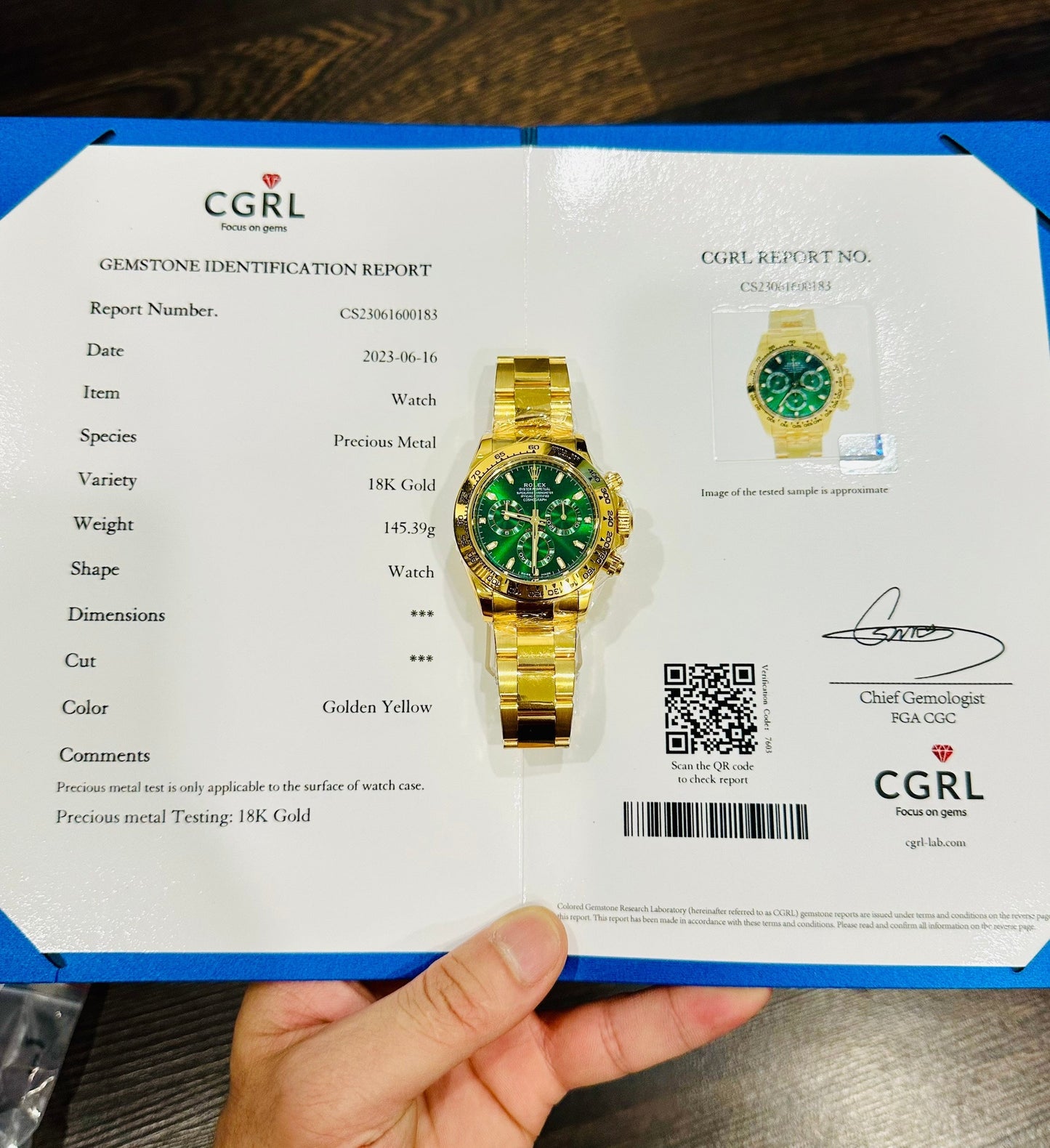 Rolex Yellow Oro Cosmograph Daytona 40 Watch Verde Arabic quadrante 116508 Coated 18k Yellow Oro