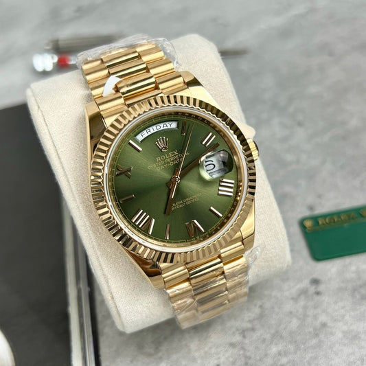 Rolex Day-Date 40 228235 Oro Filled 18k with 167 gram peso quadrante verde