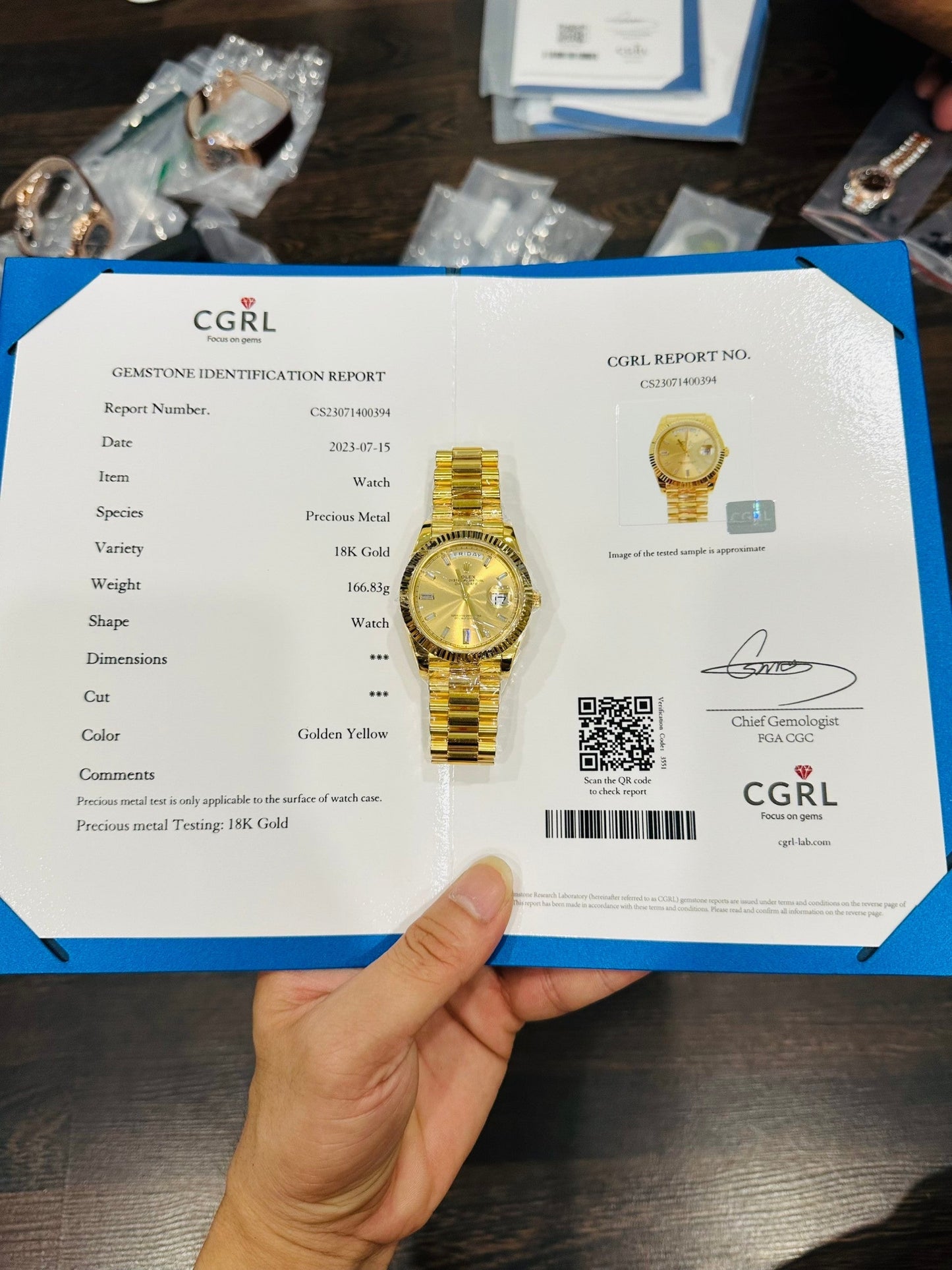 Rolex Day-Date 40 228348rbr-0002 Oro Filled 18k con 167 gramos de peso