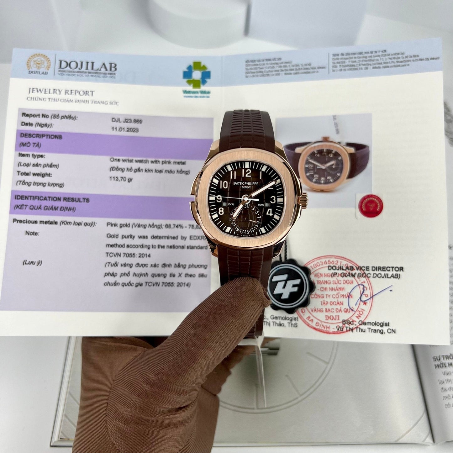 Patek Philippe 5164R-001 Aquanaut 40.8mm 18k Rose gold filled from ZF Fabbrica