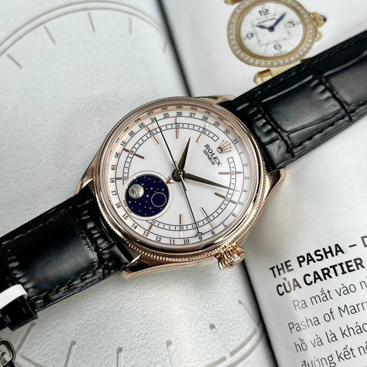 Rolex Cellini Moonphase 50535 18k rose gold filled KZ Fabbrica