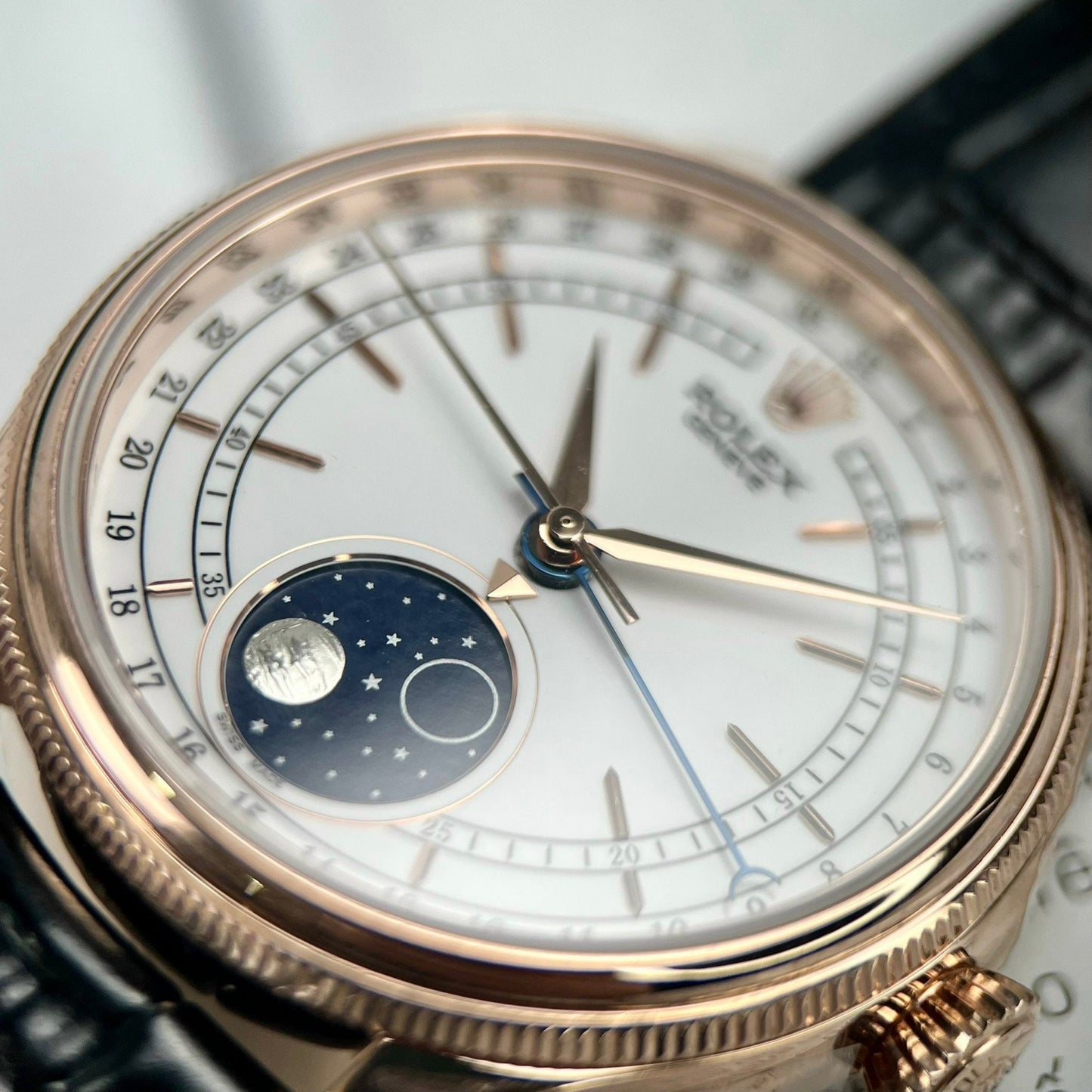 Rolex Cellini Moonphase 50535 18k rose gold filled KZ Fabbrica
