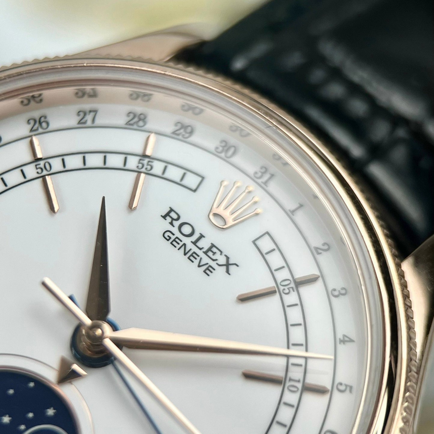 Rolex Cellini Moonphase 50535 18k rose gold filled KZ Fabbrica