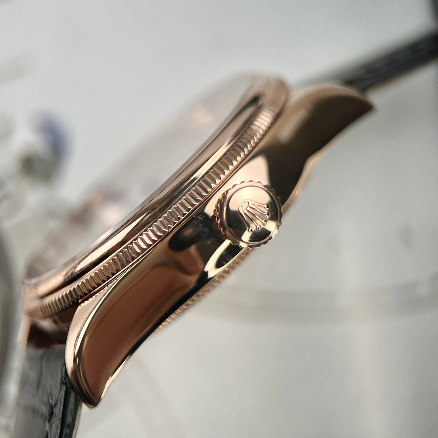 Rolex Cellini Moonphase 50535 18k rose gold filled KZ Fabbrica