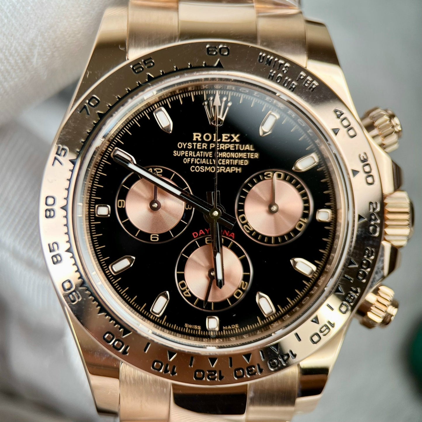 Rolex Cosmograph Daytona M116505-0008 18k Everose Oro Filled
