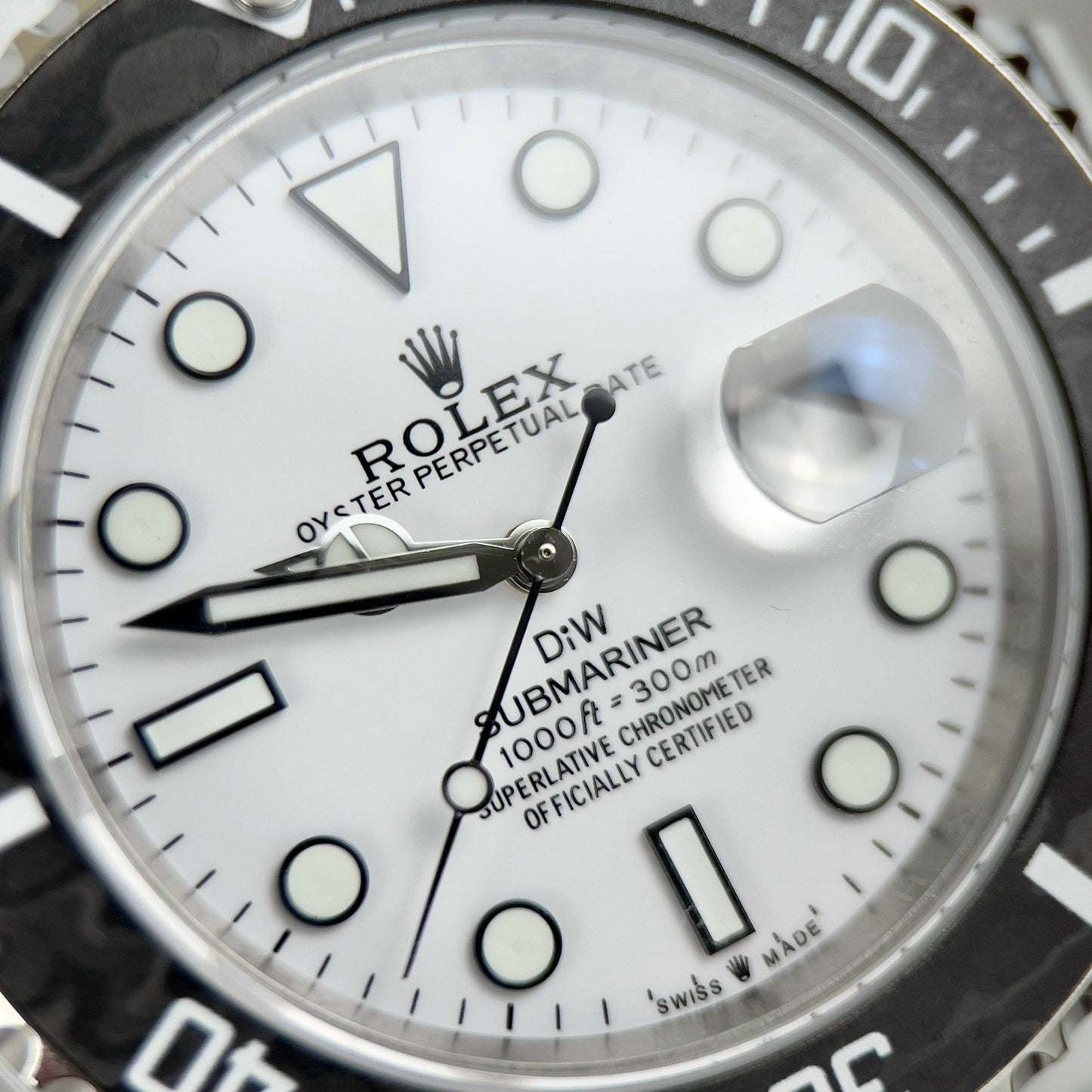 Rolex GMT-MASTER II Diw 1:1 edizione migliore Nero Fabric cinturino quadrante bianco
