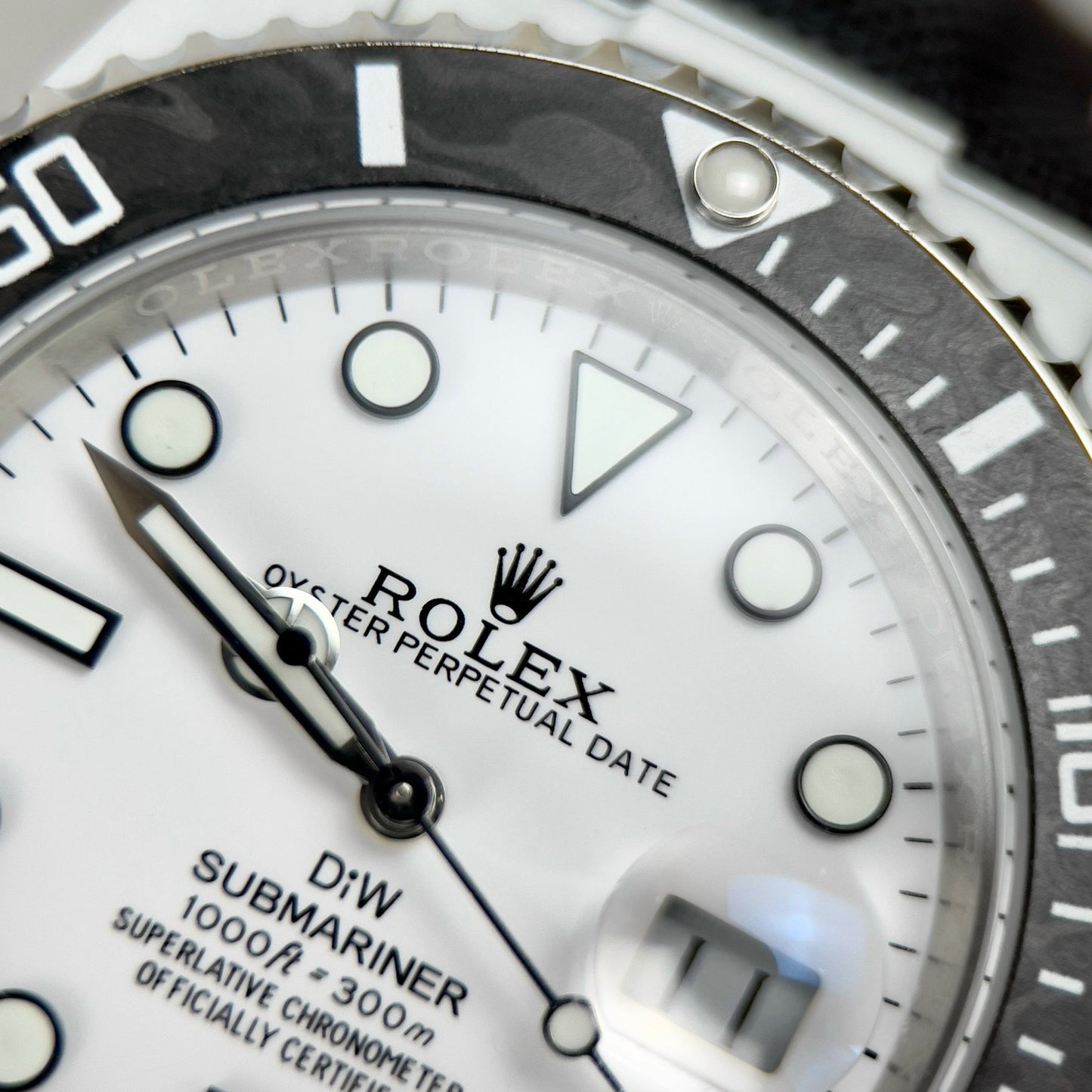 Rolex GMT-MASTER II Diw 1:1 edizione migliore Nero Fabric cinturino quadrante bianco