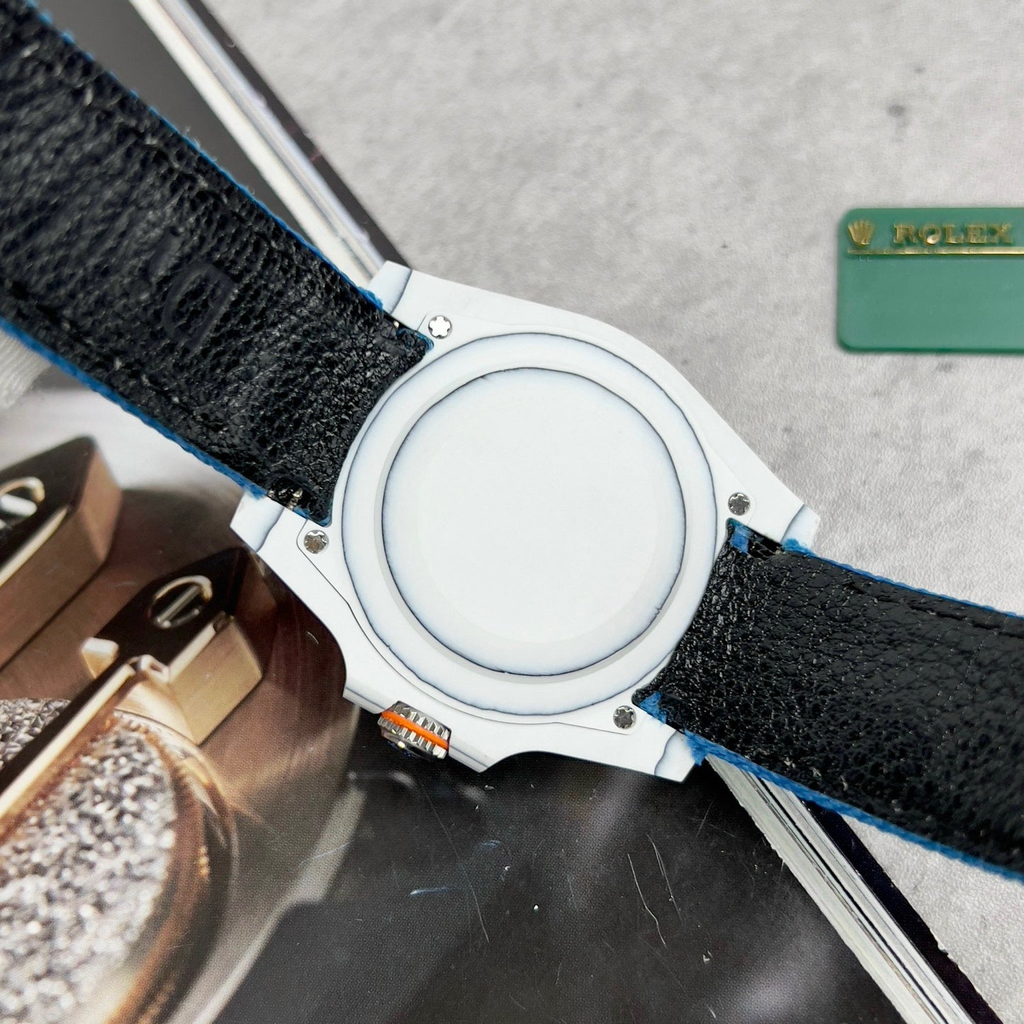 Rolex Submariner custom Diw 1:1 edizione migliore Blu Fabric cinturino quadrante nero