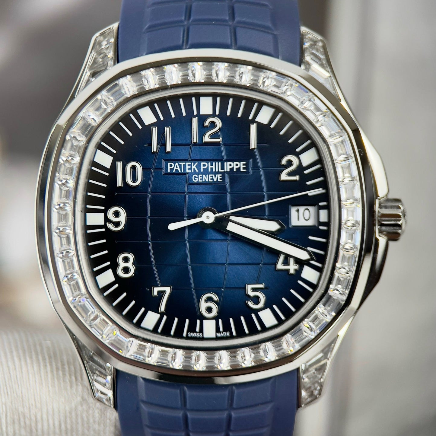 Patek Philippe Aquanaut 5168G-001 Best 1:1 Edizione 3K Fabbrica Custom Mossanite