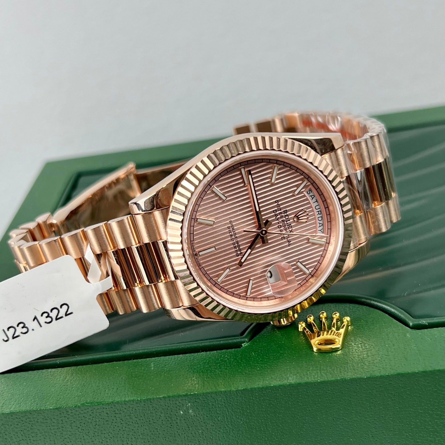 Rolex Oyster Day-Date 40mm chodmip 228235 coated 18k Rosa Oro Best 1:1 Edizione 130 gram