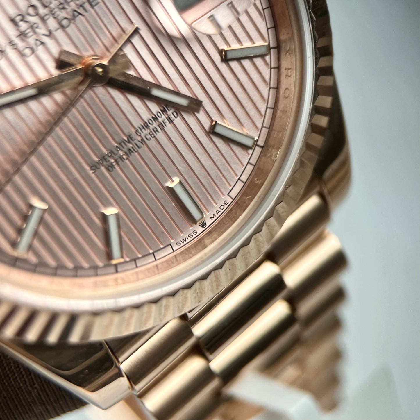 Rolex Oyster Day-Date 40mm chodmip 228235 coated 18k Rosa Oro Best 1:1 Edizione 130 gram