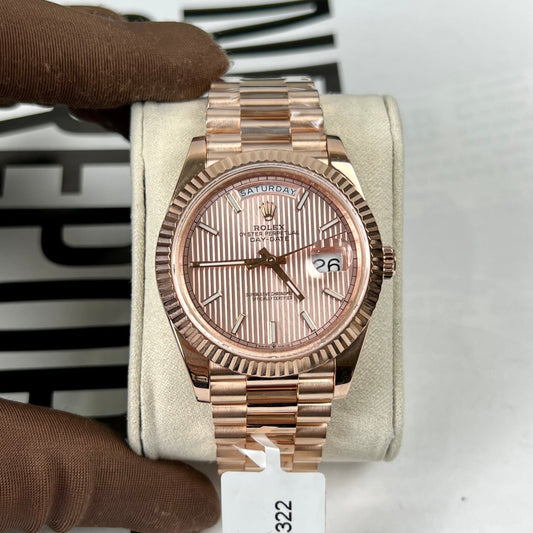 Rolex Oyster Day-Date 40mm chodmip 228235 coated 18k Rosa Oro Best 1:1 Edizione 130 gram
