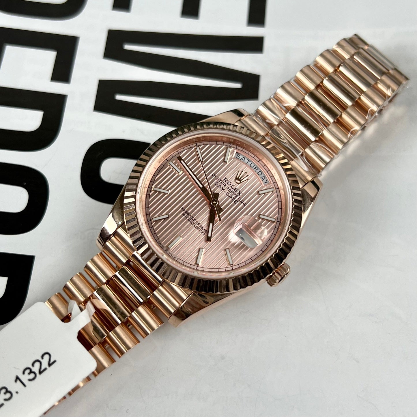 Rolex Oyster Day-Date 40mm chodmip 228235 coated 18k Rosa Oro Best 1:1 Edizione 130 gram