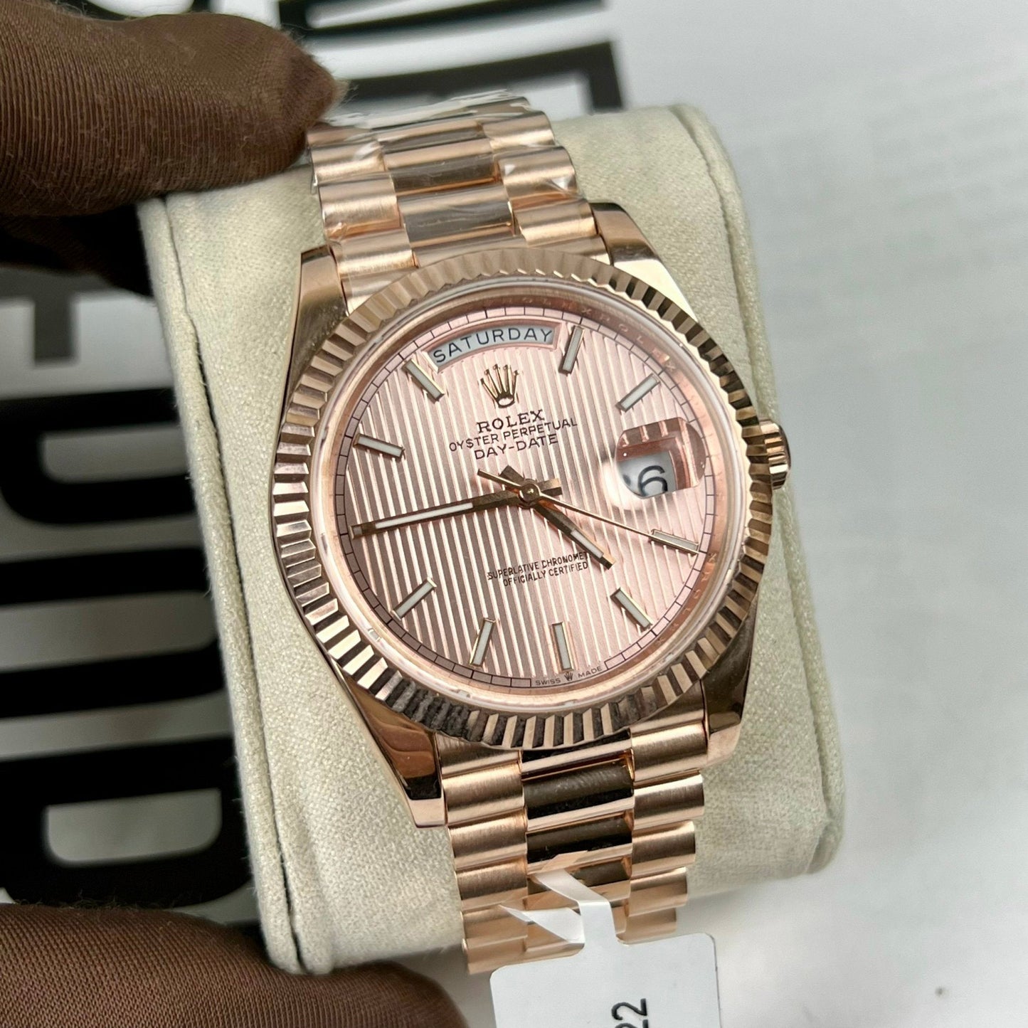 Rolex Oyster Day-Date 40mm chodmip 228235 coated 18k Rosa Oro Best 1:1 Edizione 130 gram