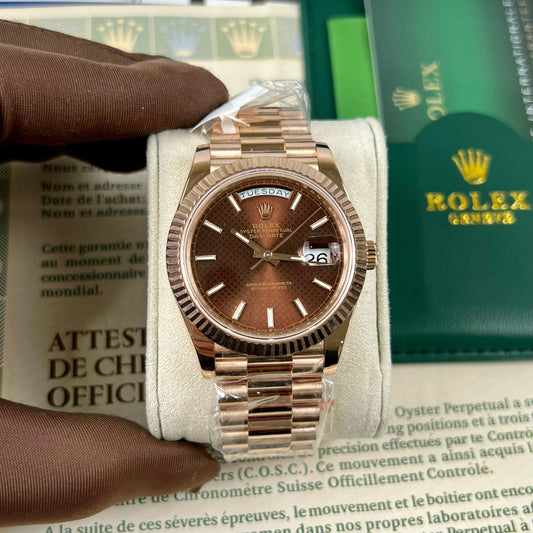 Rolex Day-Date 40 228235 chodmip Best 1:1 Edizione coated 18k Rosa Oro 130 gram